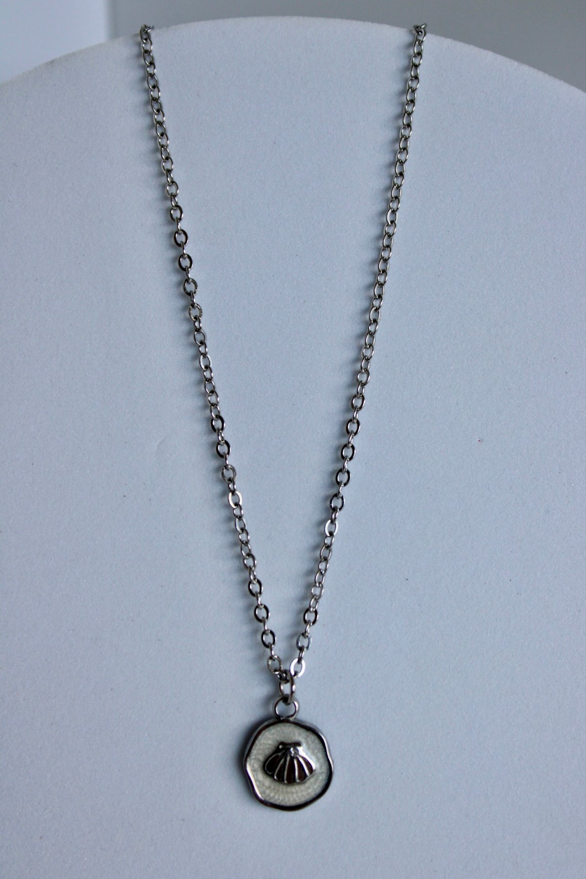 Shelled Stamp Necklace
