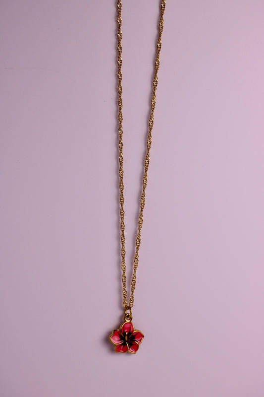 Hibiscus Kiss Necklace
