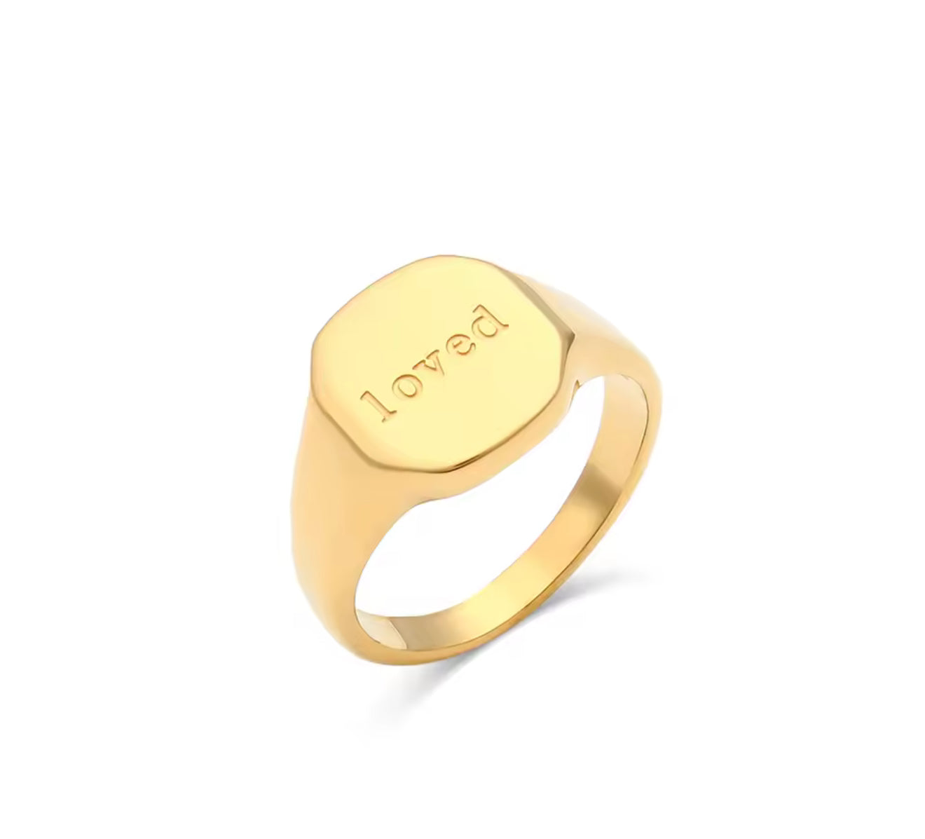 Golden Words Rings