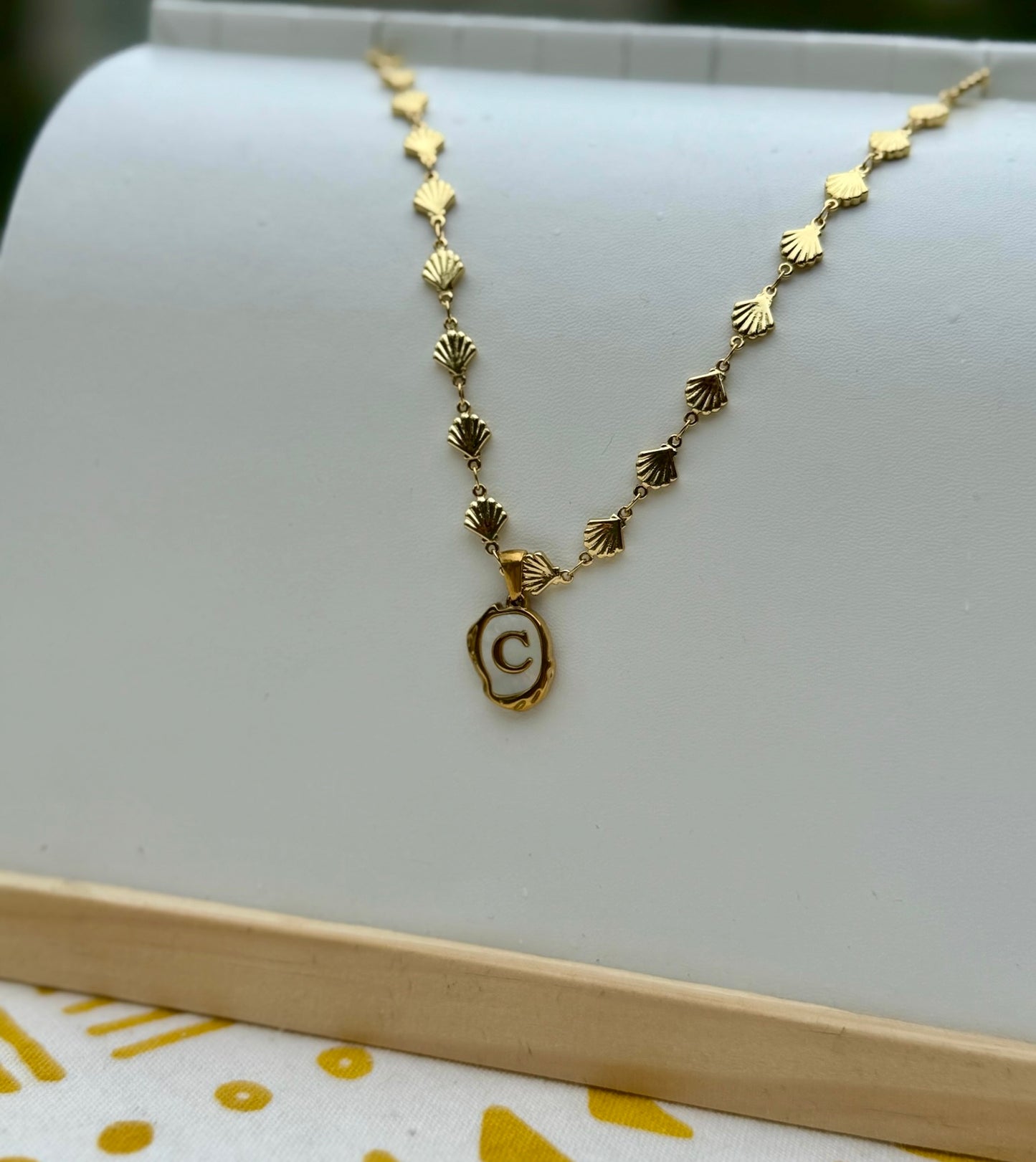 The Seaside Initial Necklace - Maris Chain Edition