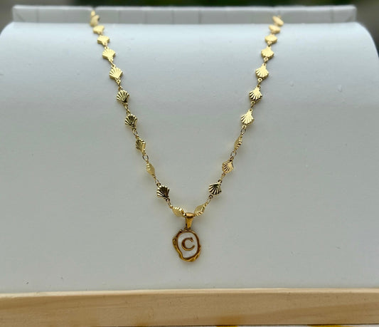 The Seaside Initial Necklace - Maris Chain Edition