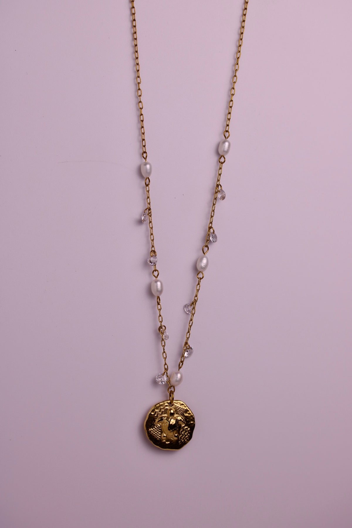 Sea Turtle Dancing Pearls Necklace