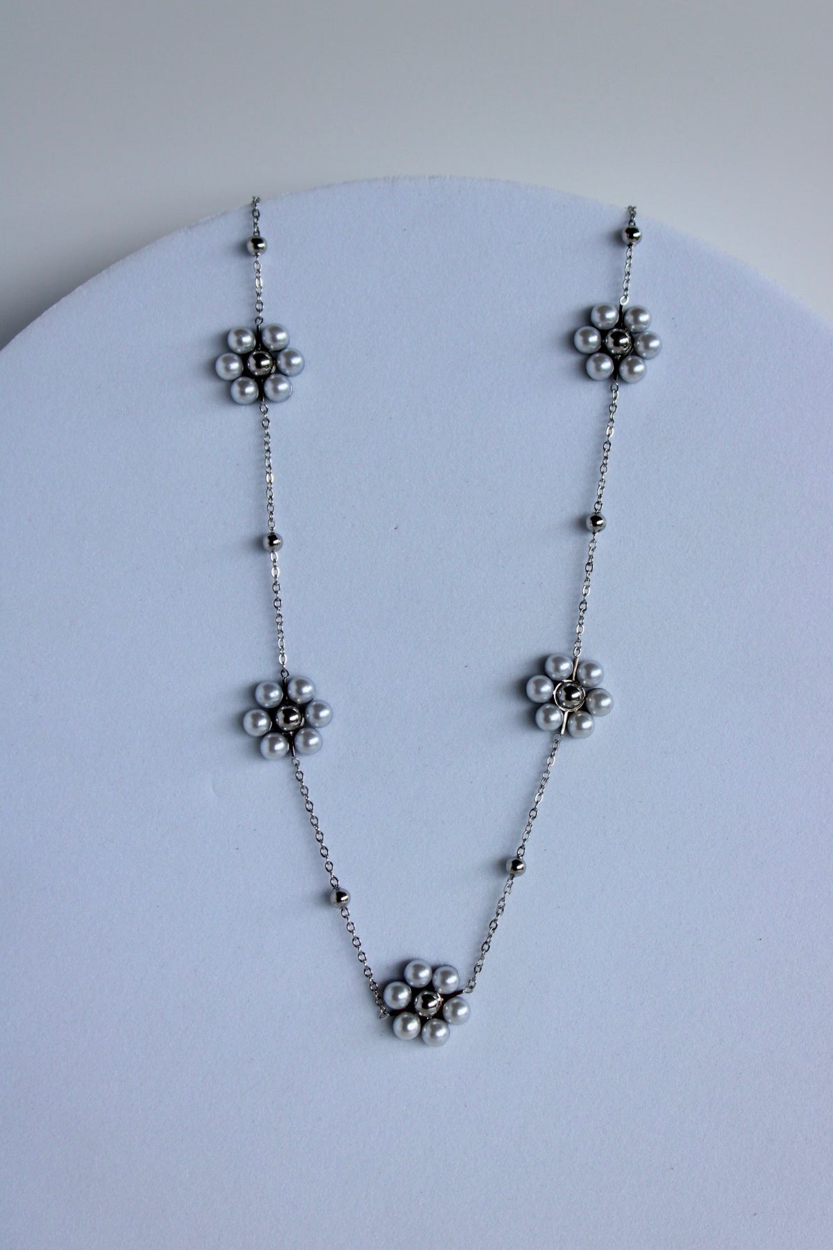 Sunday Daisy Necklace in Silver + Gold