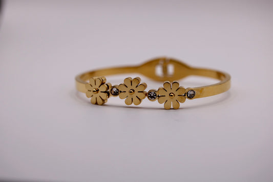 Golden Daisy Bangle