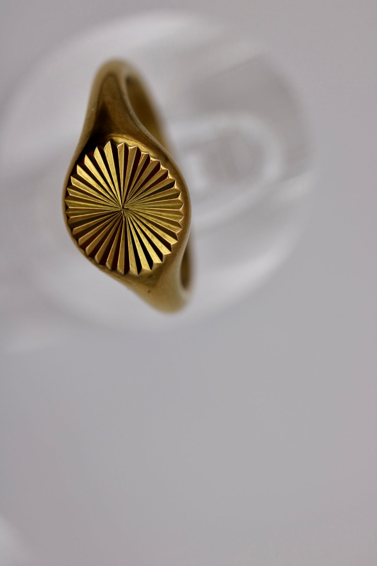 Sundial Ring in Silver + Gold