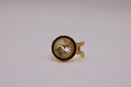 Beach Snowglobe Ring