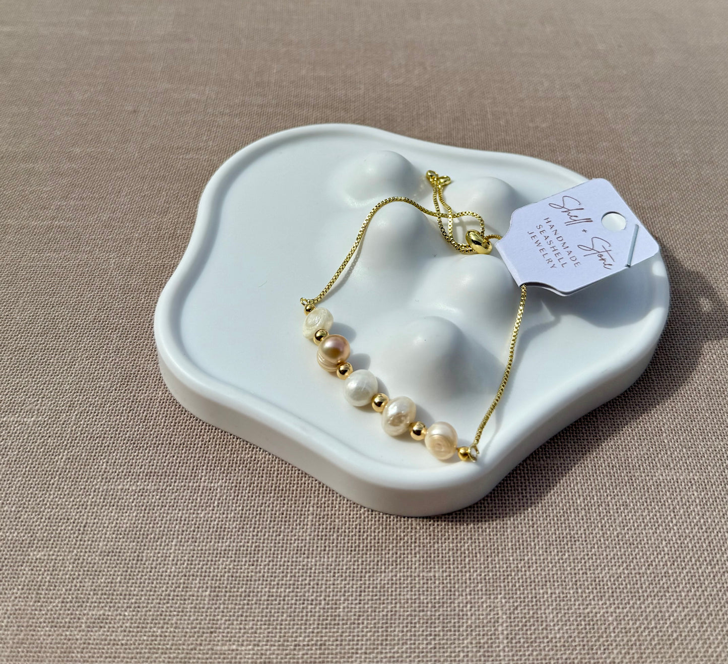 Jessica's Pearl Adjustable Bracelet