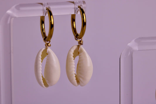 Mini Cowrie Earrings