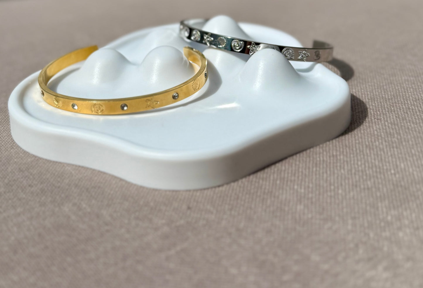 Under the Sea Cuff in Silver + Gold