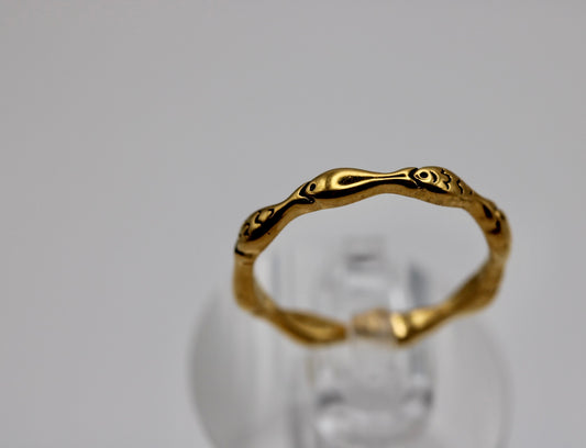 Sardine Band in Silver + Gold