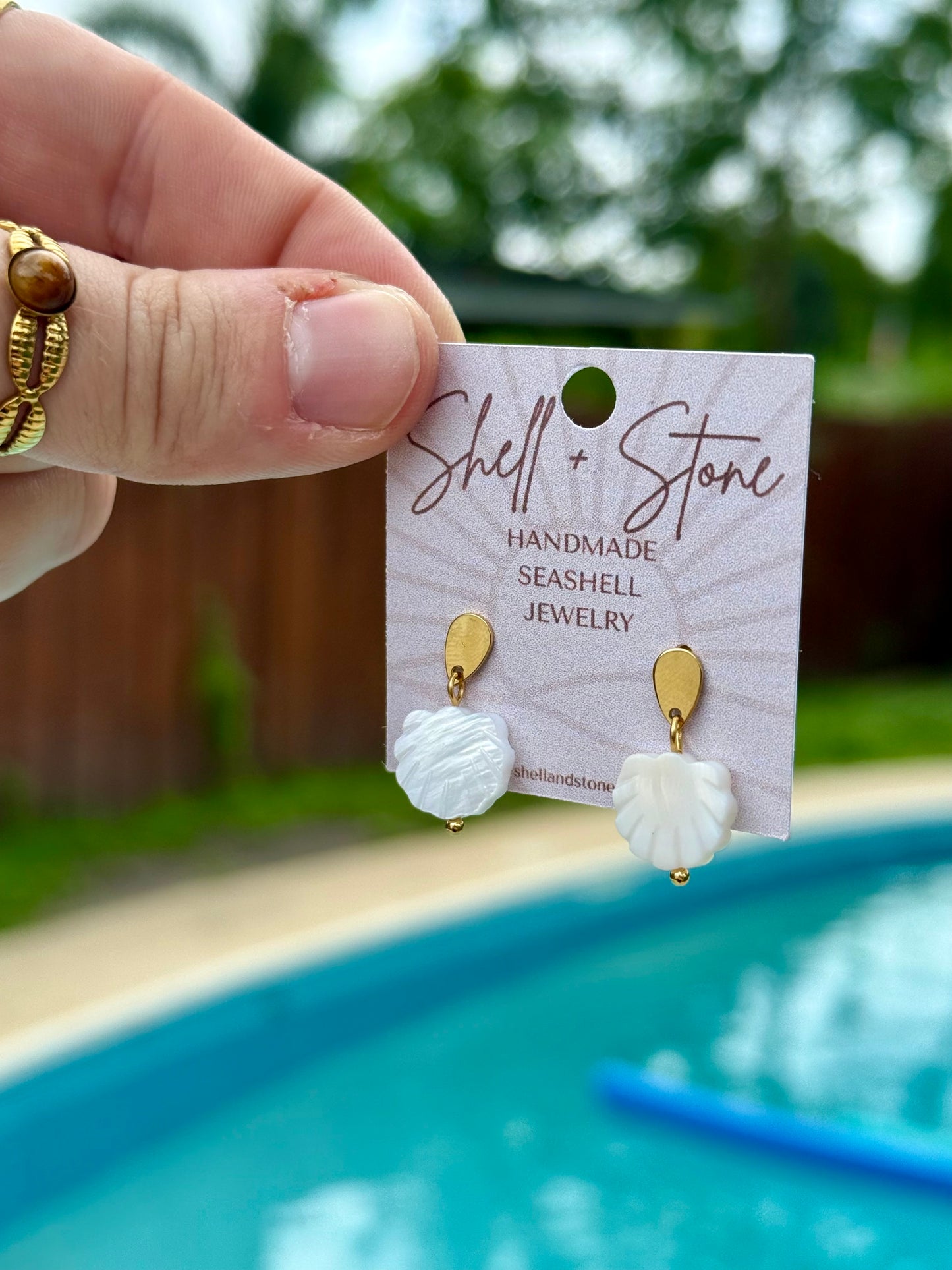 Coastal Scallop Studs