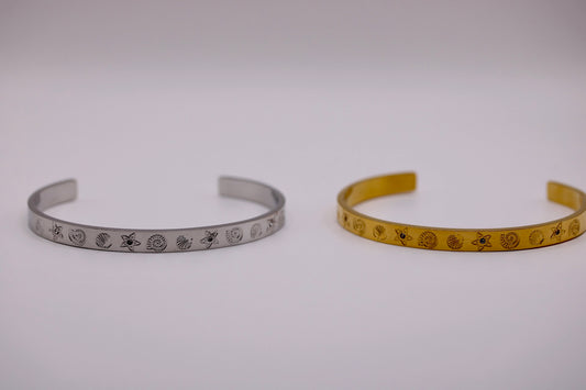 Under the Sea Cuff in Silver + Gold