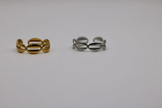Forever Cowrie in Silver + Gold