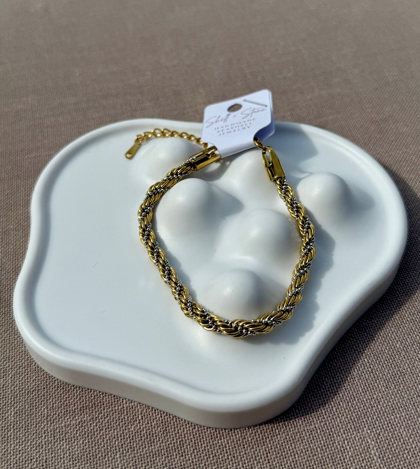 Two Toned Beach Braid Bracelet