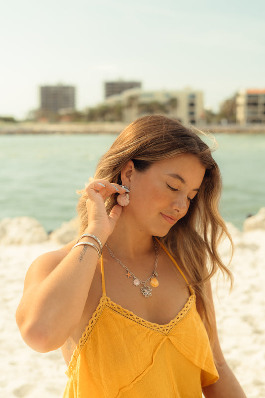 The Charmed Necklace- Silver Sun-kissed Rare