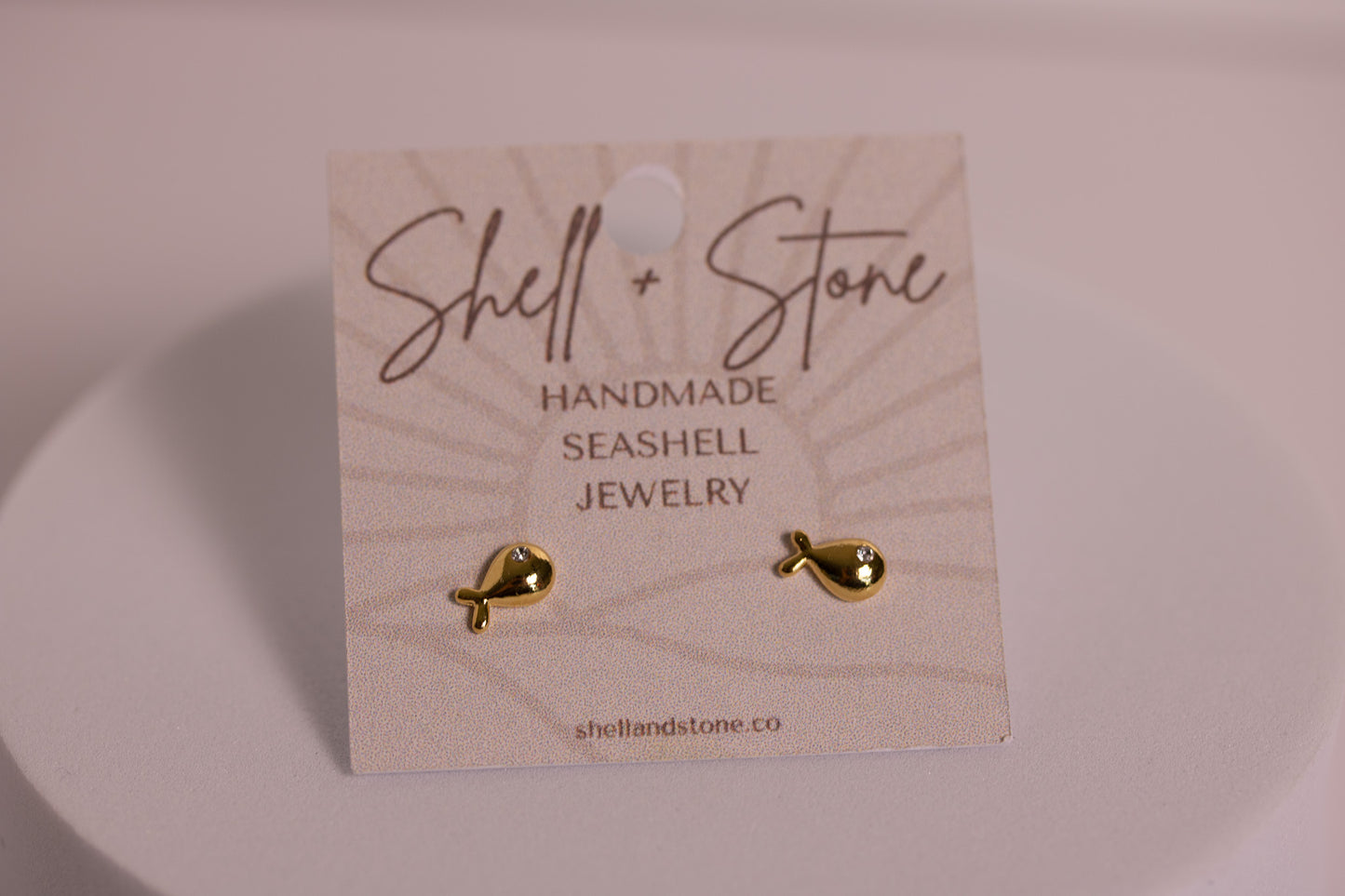 Petite Sea Whales Studs