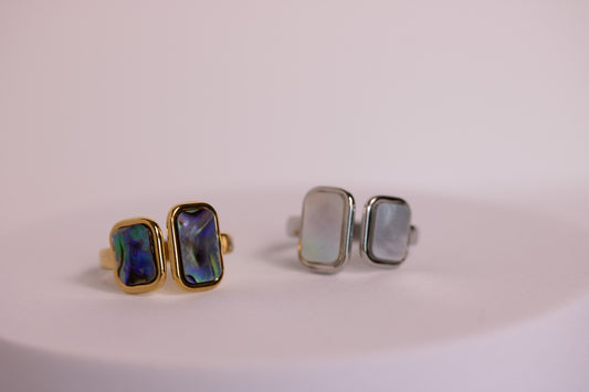 Cosma Ring in Silver + Gold