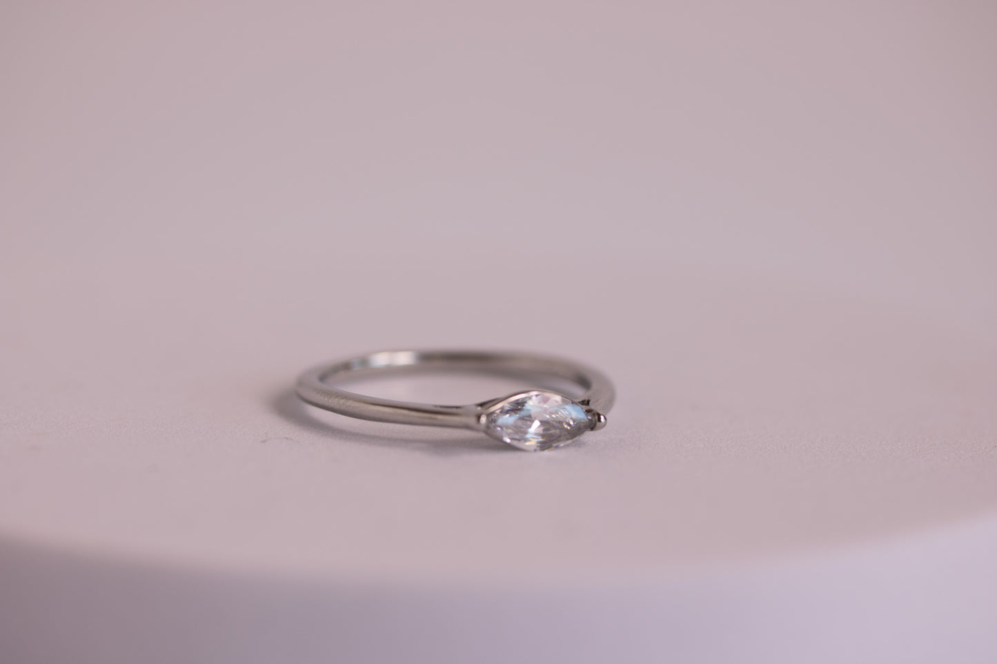 Coastal Marquise Ring in Silver + Gold