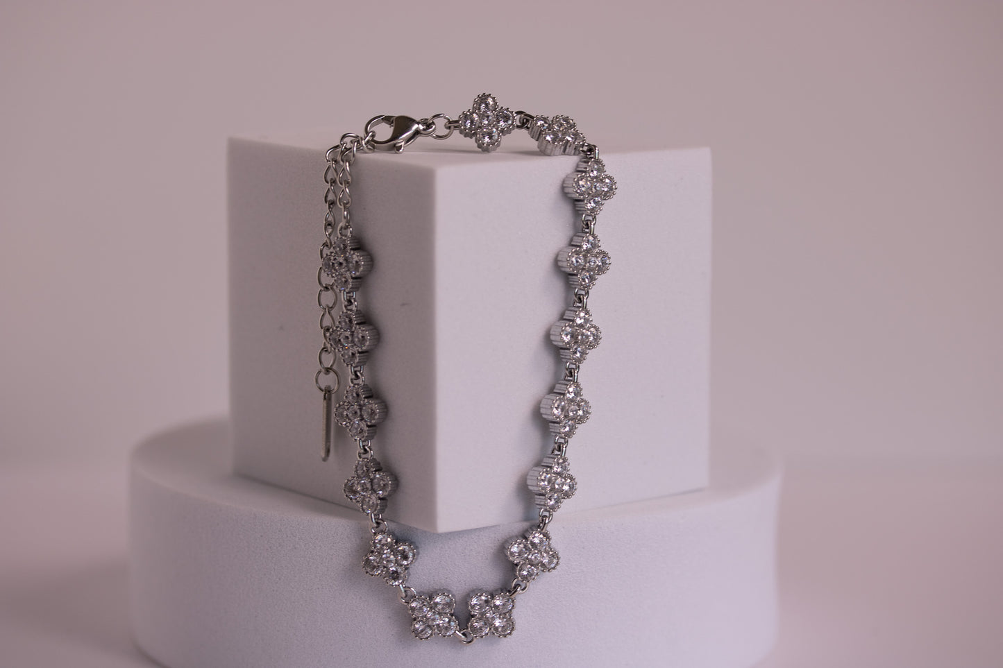 Tidepetal Crystal Bracelet in Silver + Gold