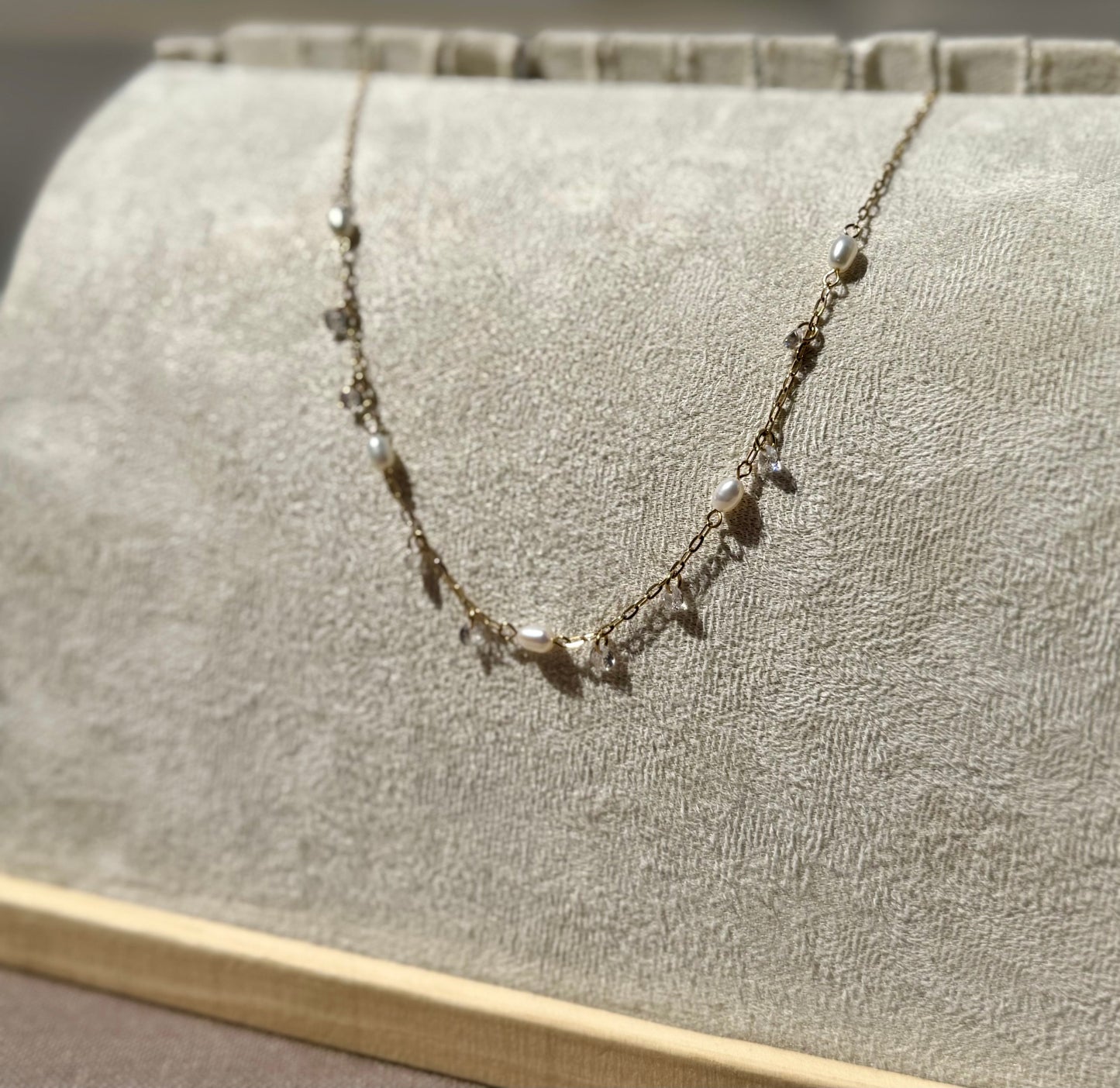 Driftglass + Pearl Necklace