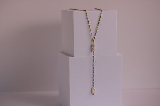 Luna Drip Lariat Necklace