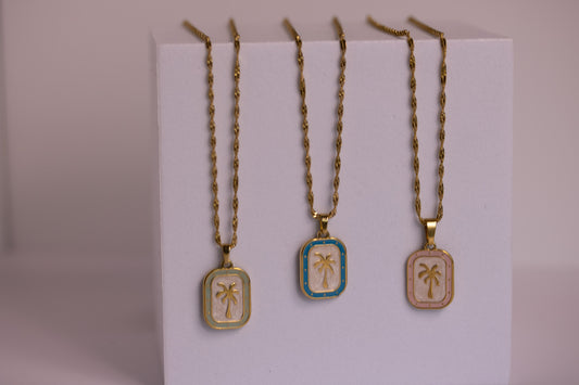 Palm Oasis Necklace in Various Colors