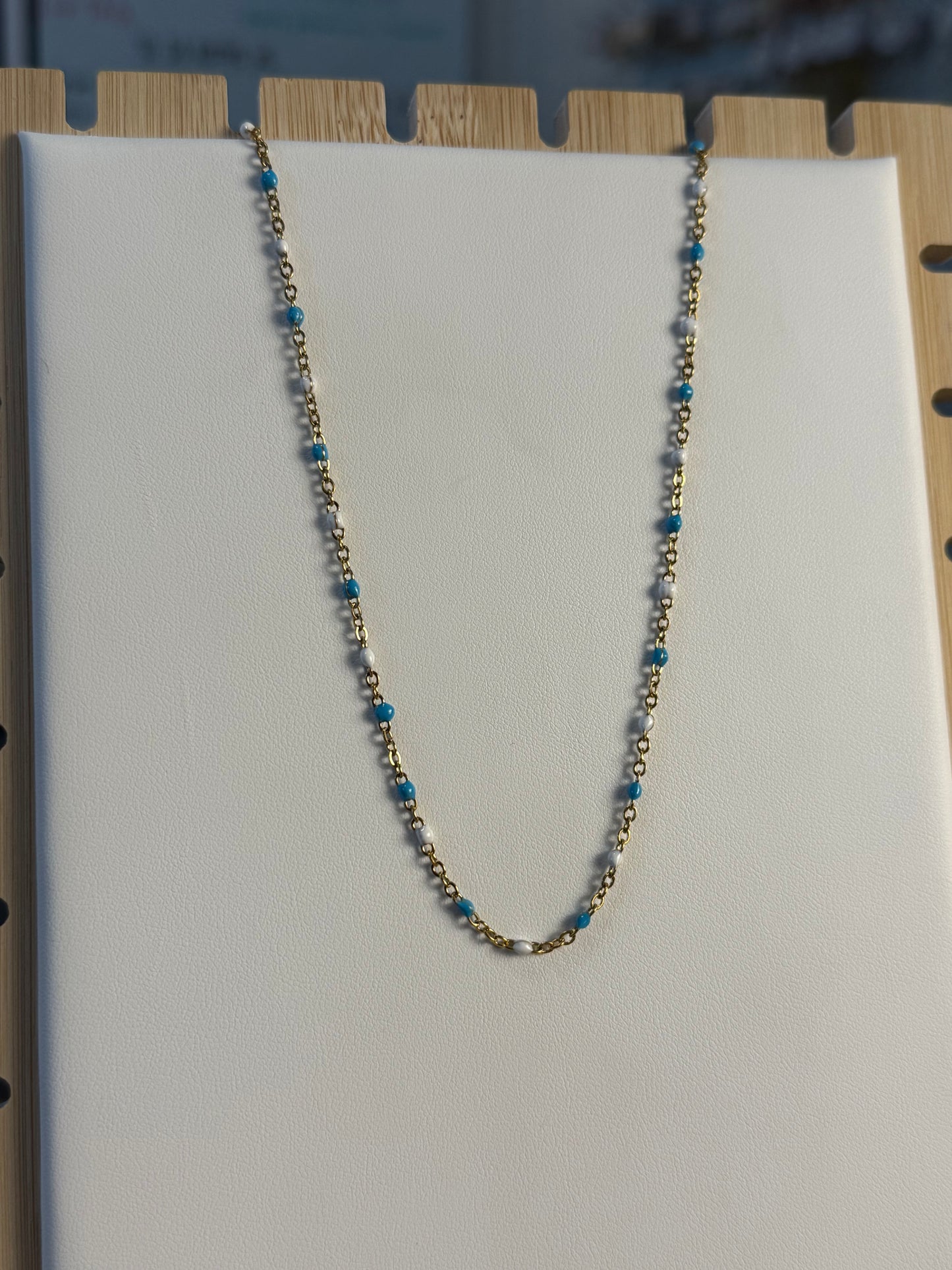 Whitecap Waves Layering Necklace