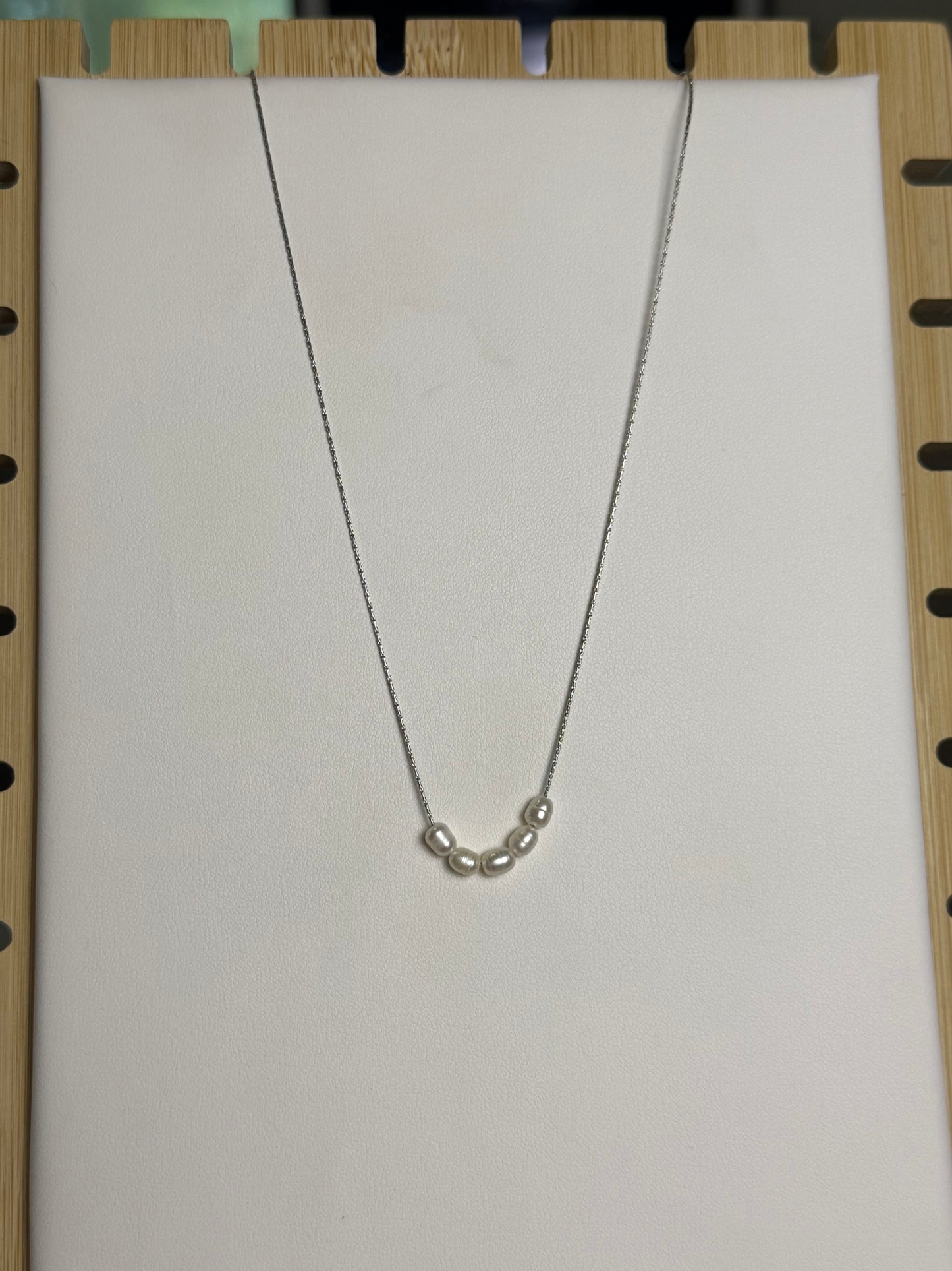 Pearl Cluster Necklace
