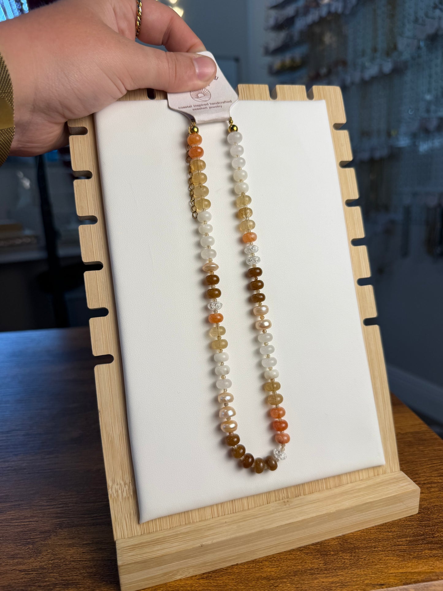 Mixed Stone Beaded Necklace