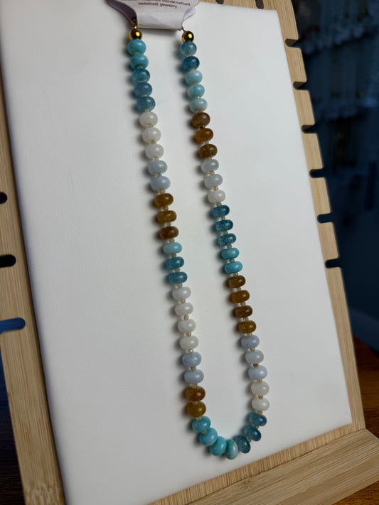 Beach Sands Beaded Necklace