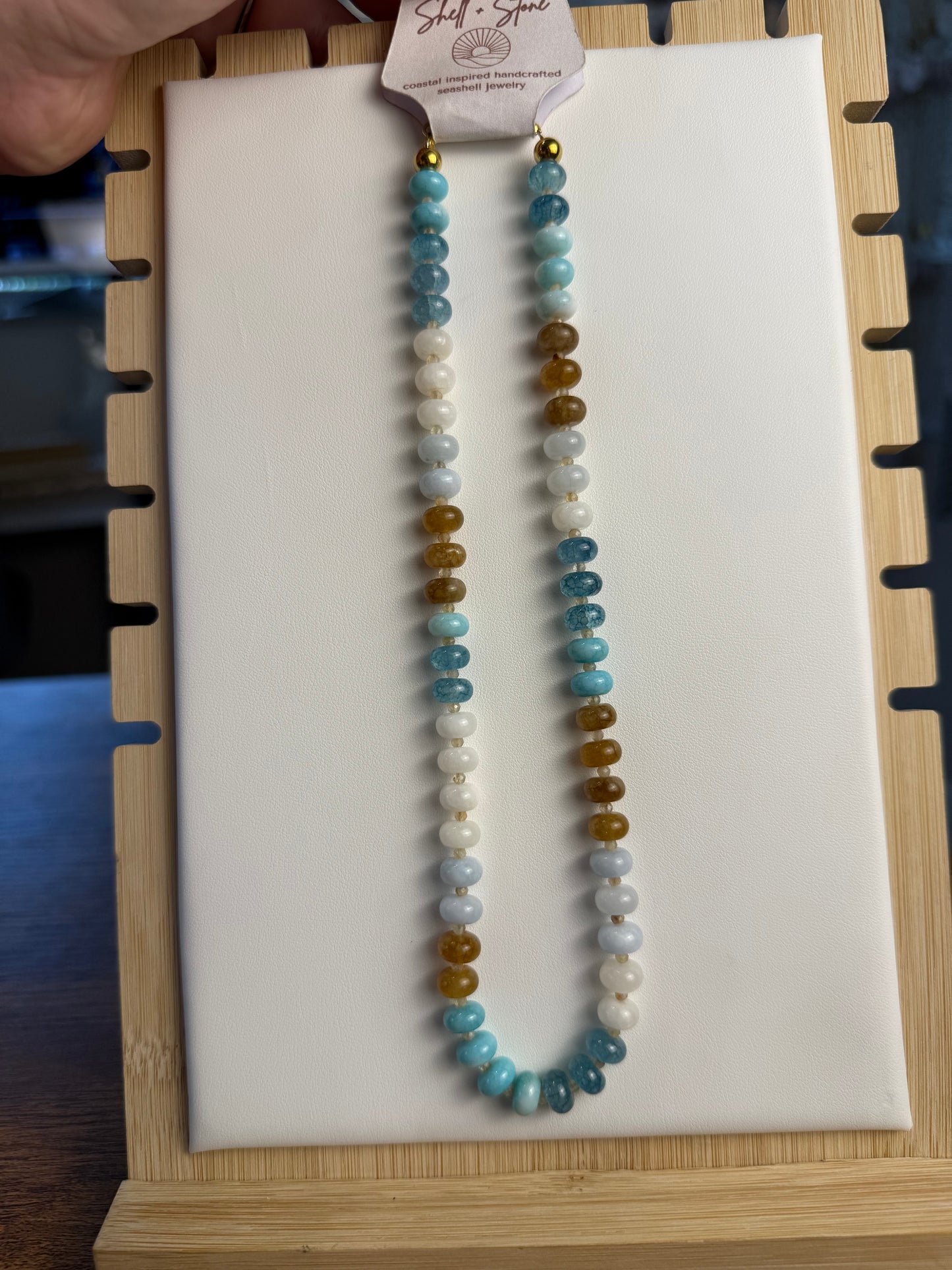 Beach Sands Beaded Necklace