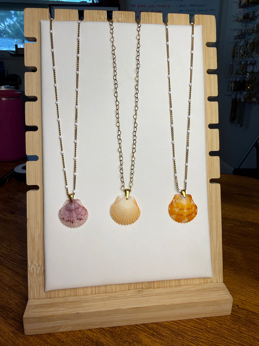 Seashell Necklace on Various Chains