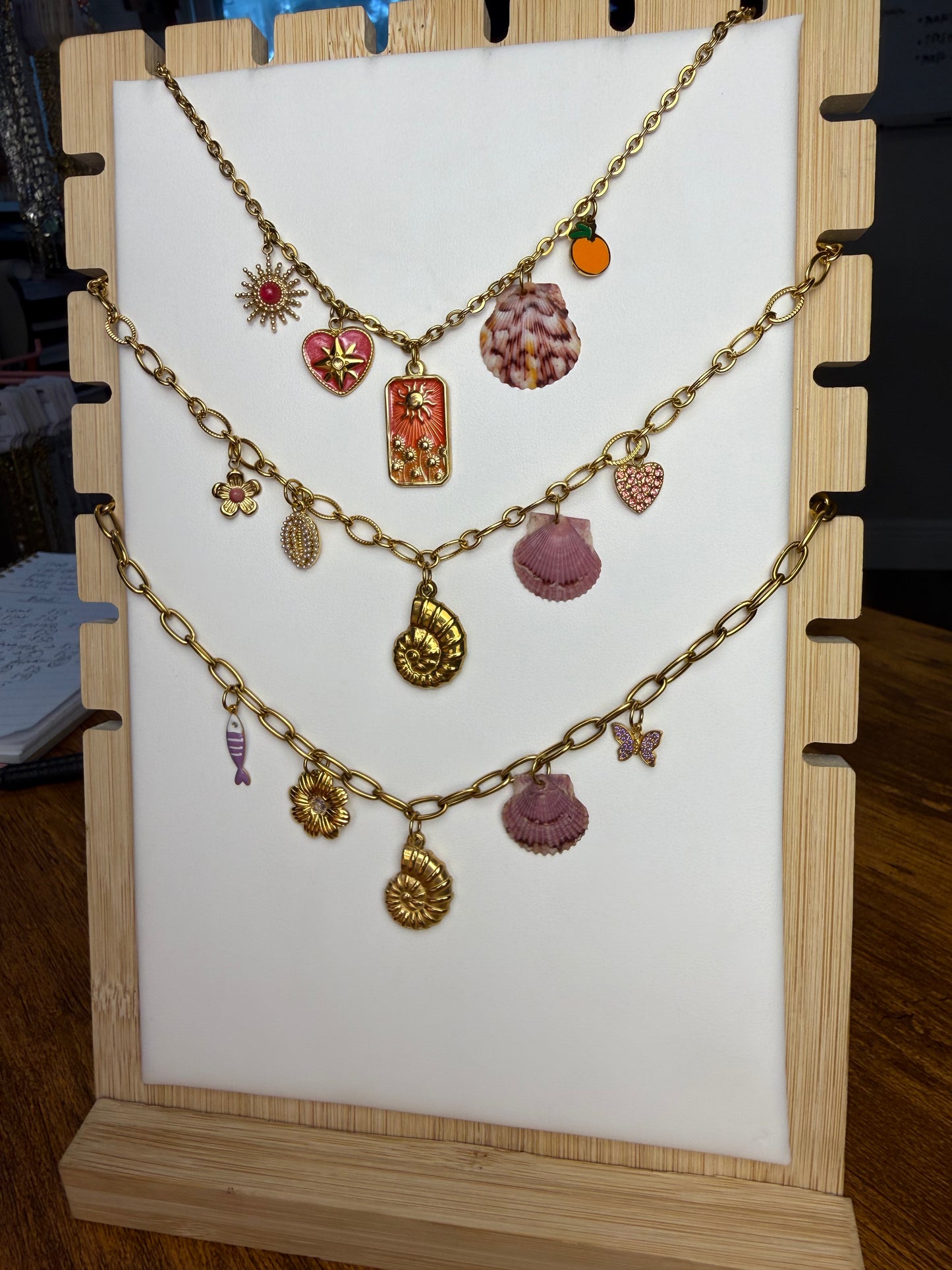 Various Charm Necklaces - Purple Edition