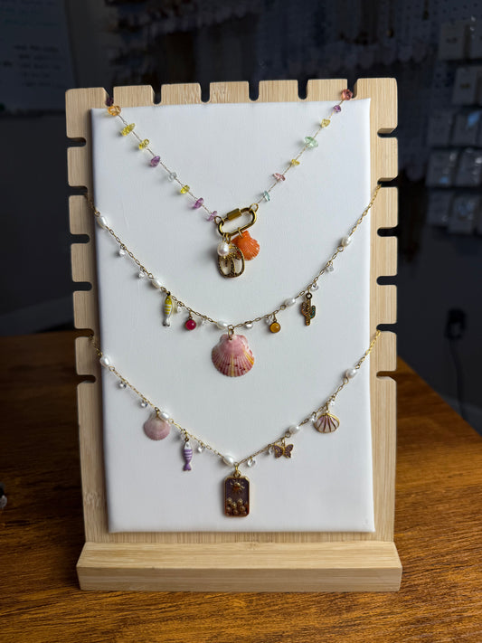 Various Charm Necklaces - Seashell Edition