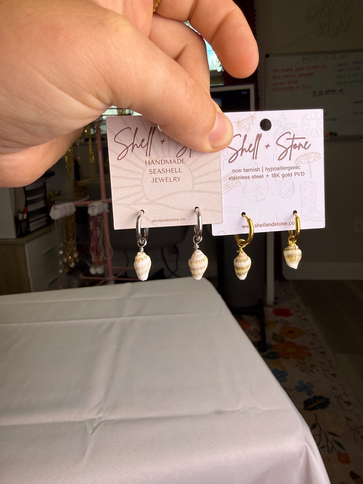 Mini Seashell Earrings