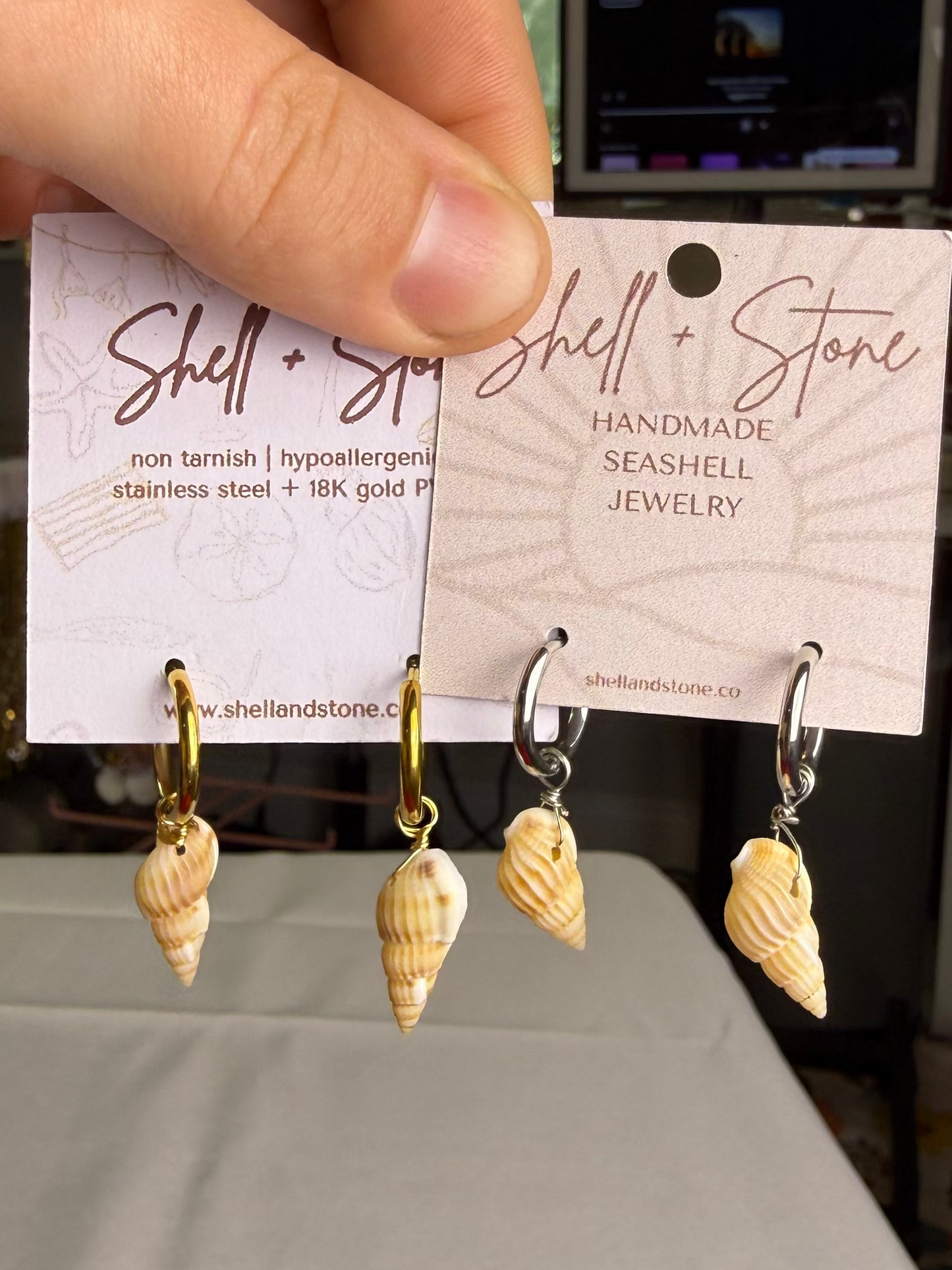 Mini Seashell Earrings