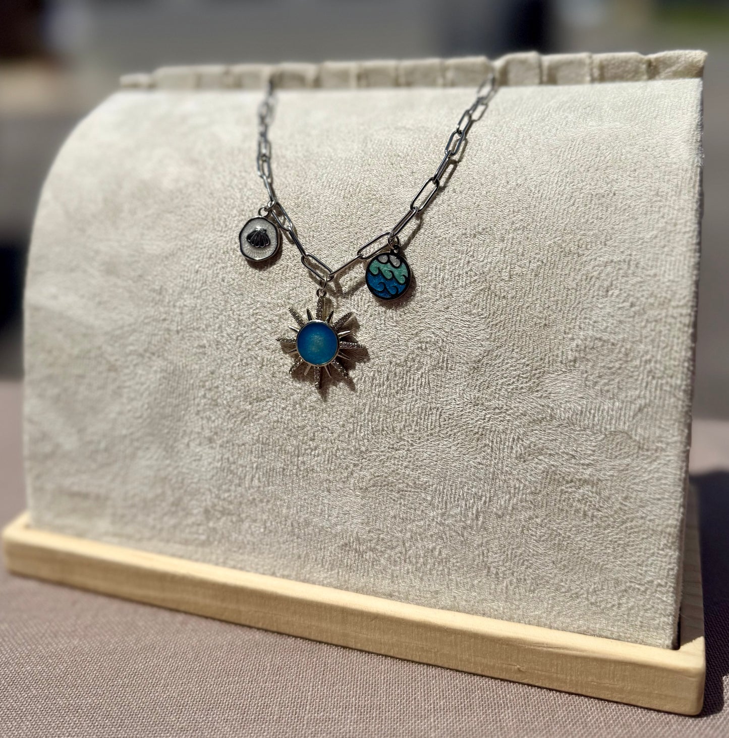 The Charmed Necklace- Blue Sol Edition