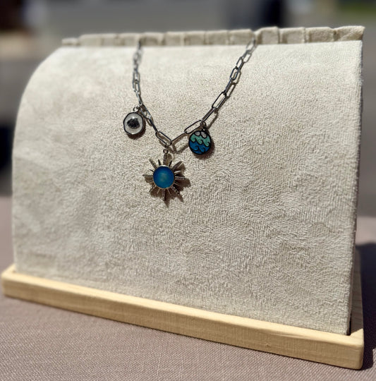 The Charmed Necklace- Blue Sol Edition