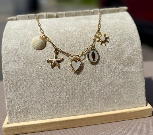 The Charmed Necklace- Coastal Keepsake Edition