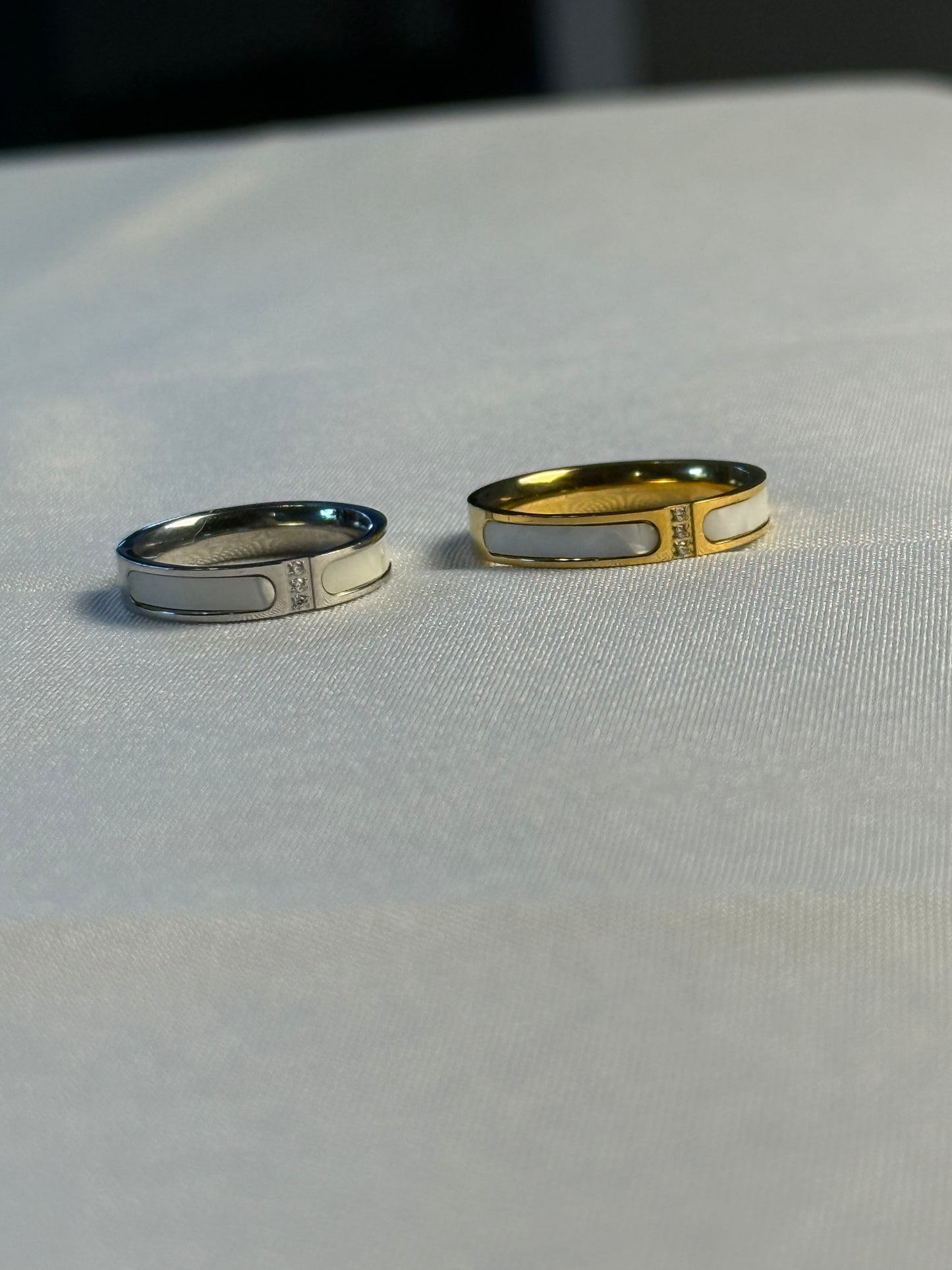 Still Water Ring in Silver + Gold