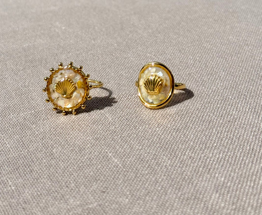 Alivia Crushed Shell Ring