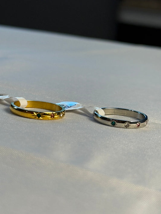Starlume Ring in Silver + Gold