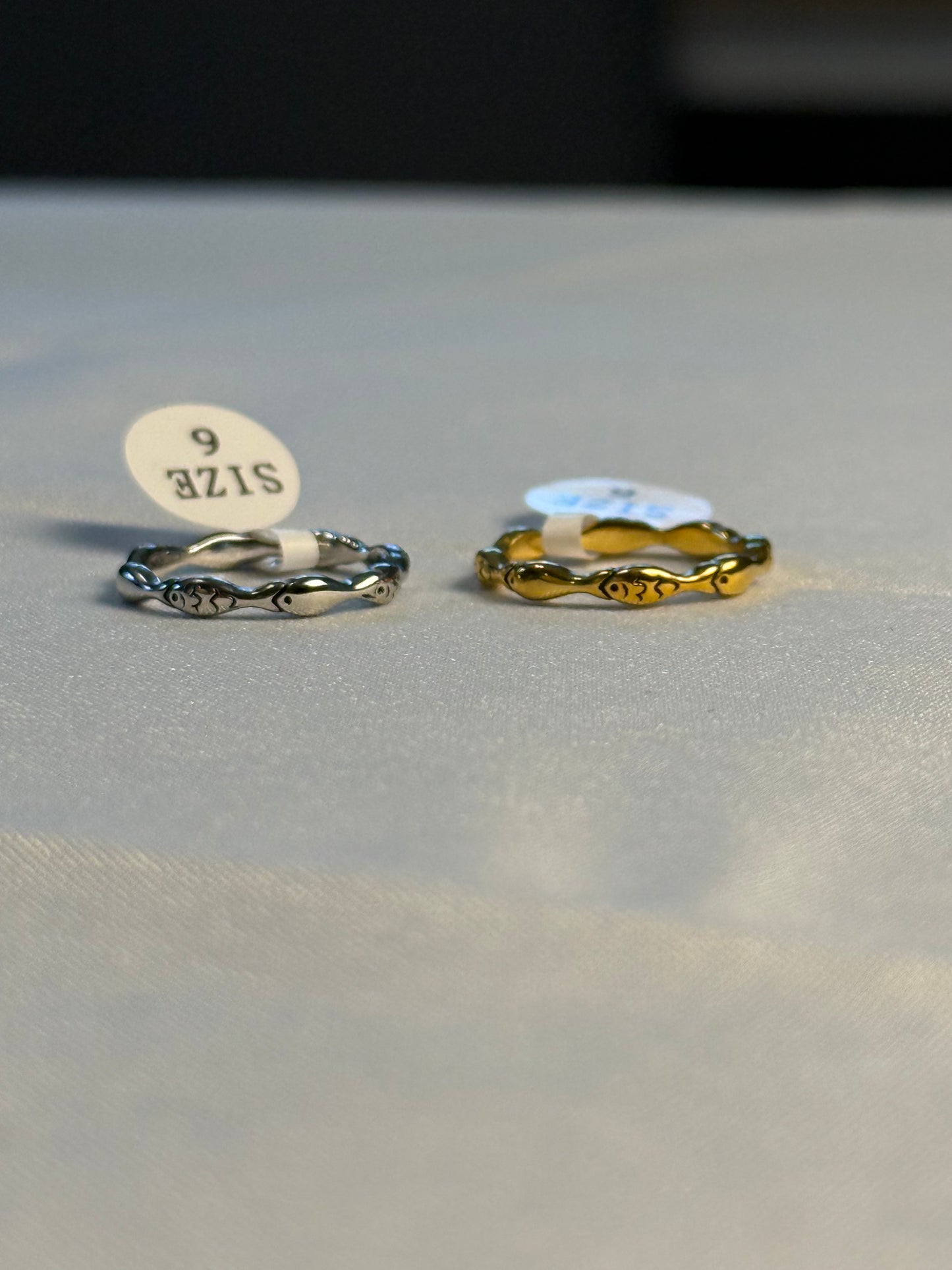 Sardine Band in Silver + Gold