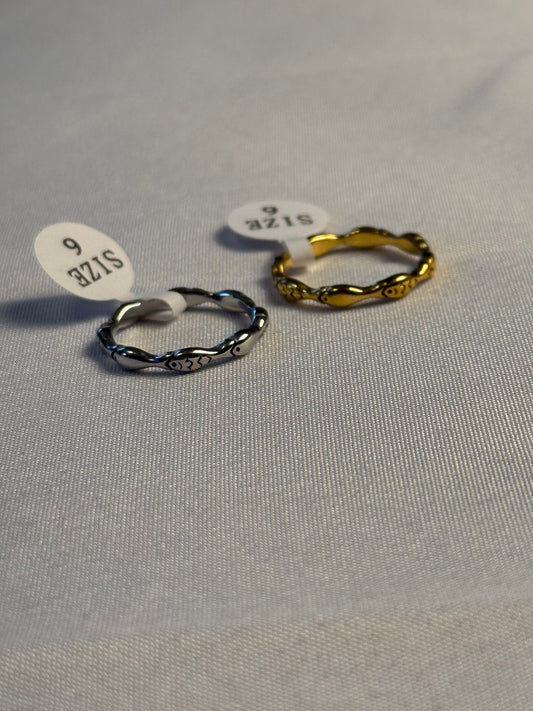 Sardine Band in Silver + Gold