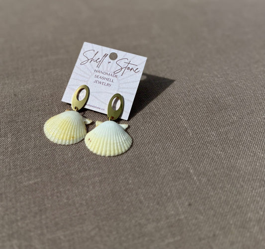 Coconut Glow Shell Earrings