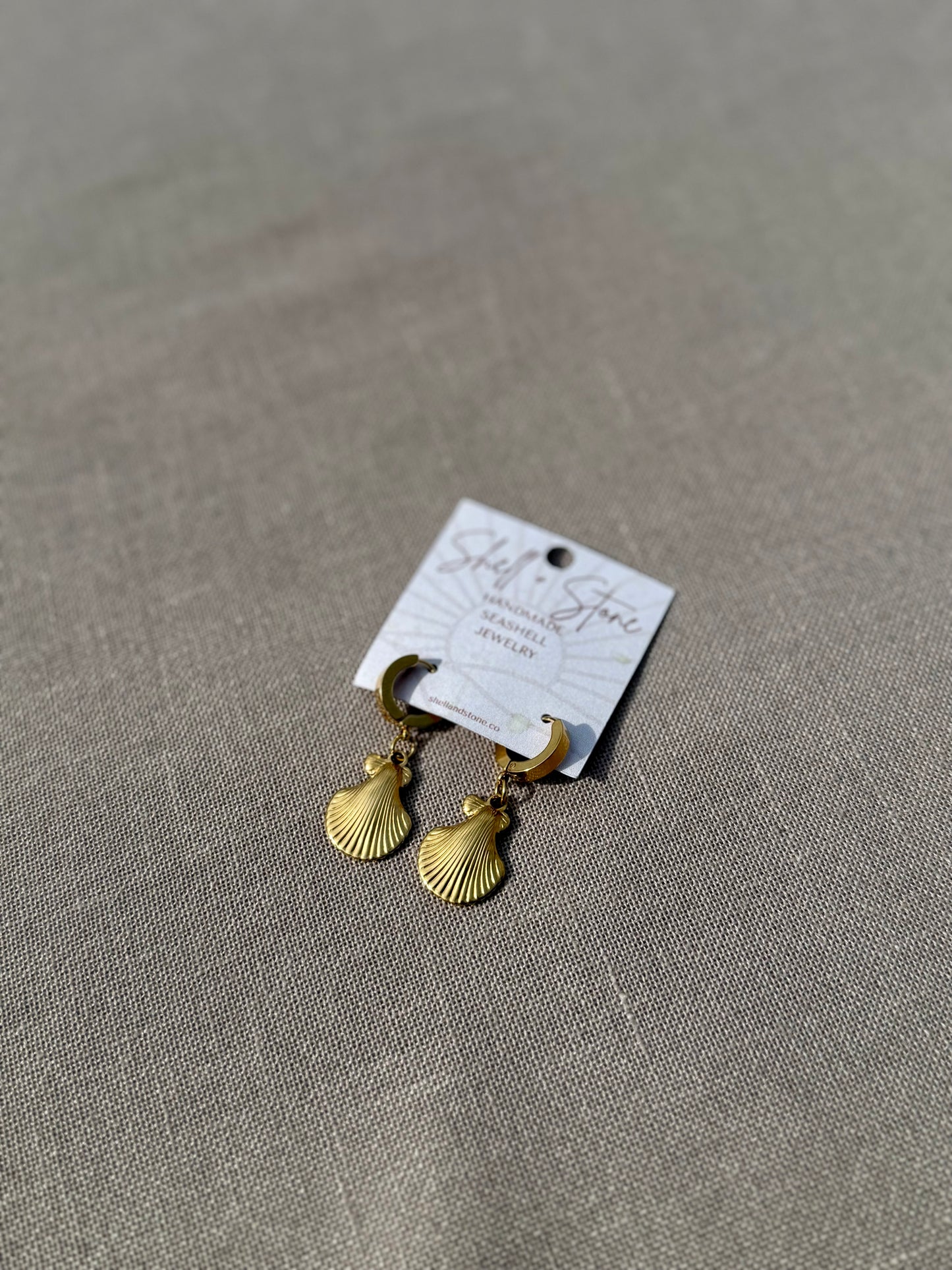 Rough Scallop Inspired Earrings