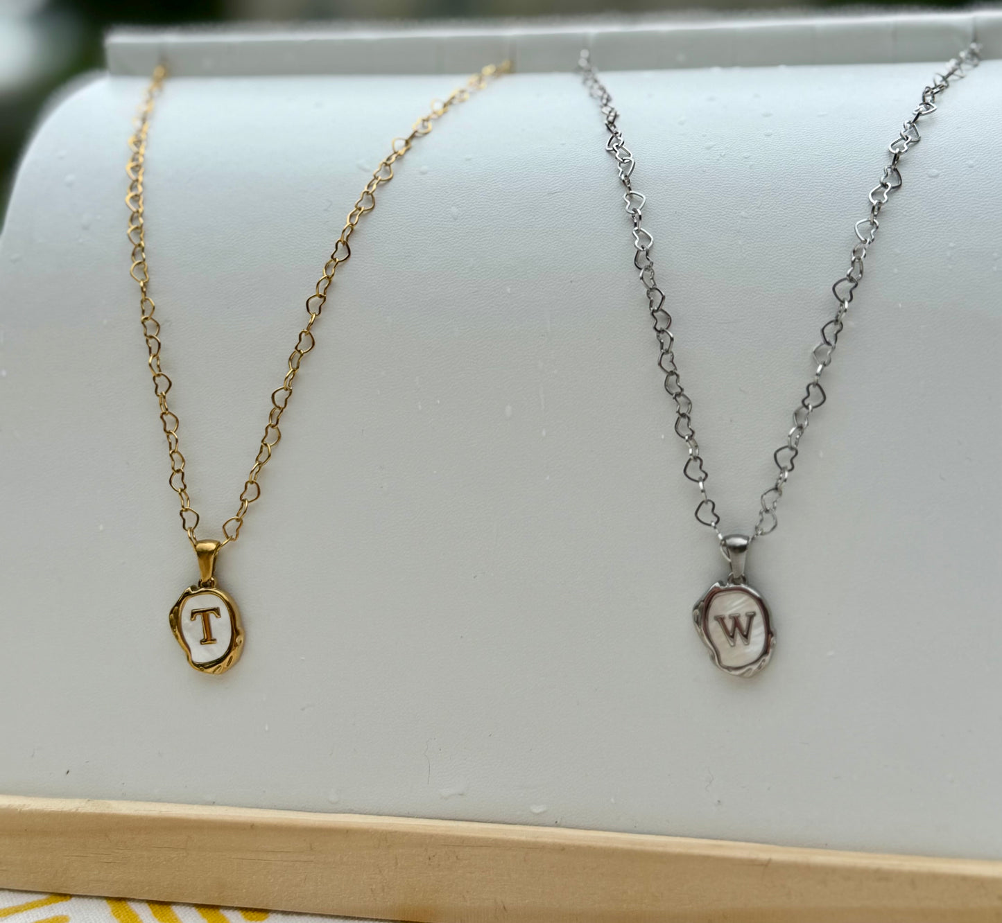 The Seaside Initial Necklace - Lover Chain Edition