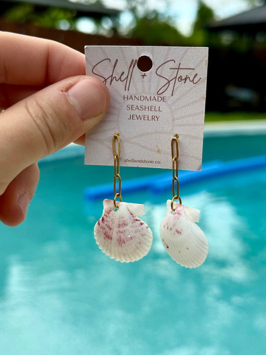 Coastal Link Seashell Studs