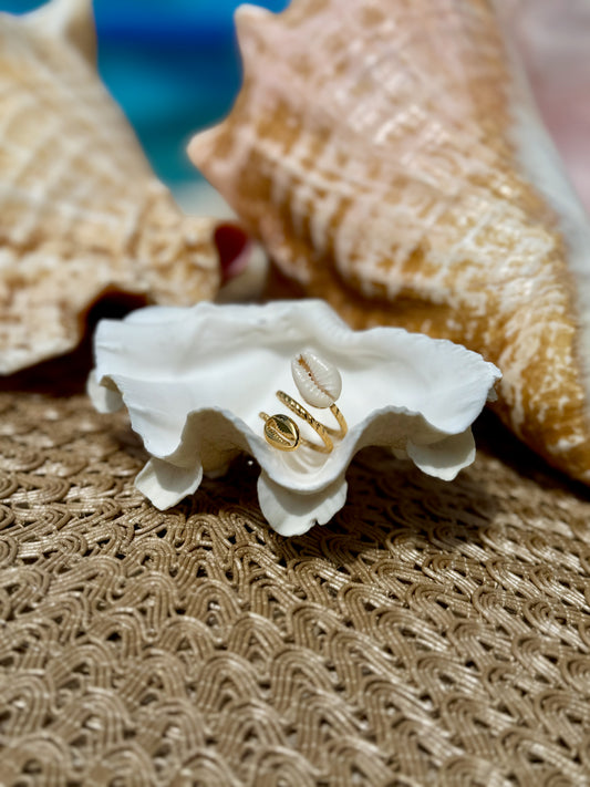 Sandsong Cowrie Ring