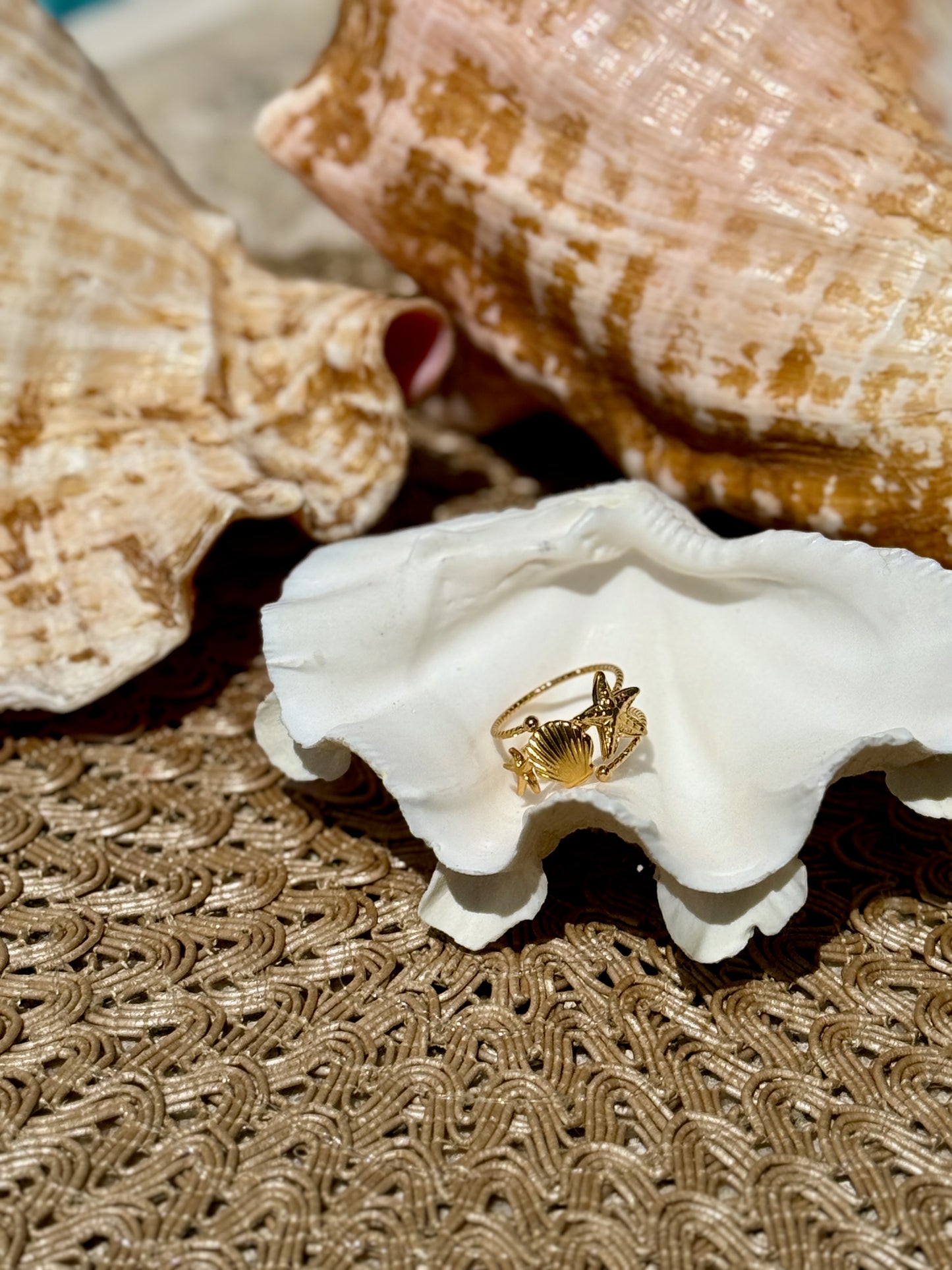 Stars + Shells Ring
